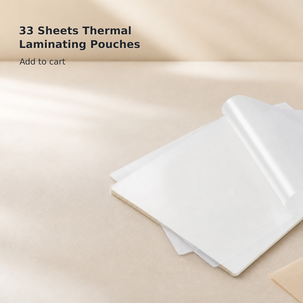 33-Pack 3-Mil Thermal Laminating Pouches